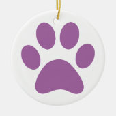 Afdrukken Paw Keramisch Ornament (Voorkant)