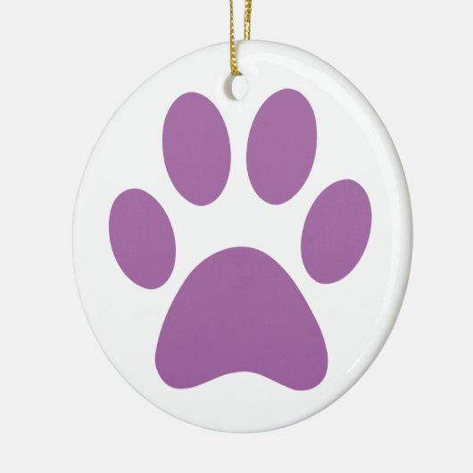 Afdrukken Paw Keramisch Ornament (Links)