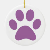 Afdrukken Paw Keramisch Ornament (Achterkant)