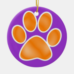 Afdrukken Paw Keramisch Ornament