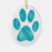 Afdrukken Paw Keramisch Ornament (Rechts)