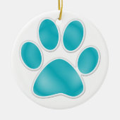 Afdrukken Paw Keramisch Ornament (Voorkant)