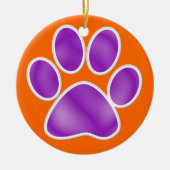 Afdrukken Paw Keramisch Ornament (Voorkant)