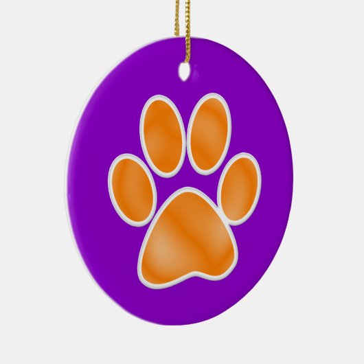 Afdrukken Paw Keramisch Ornament (Rechts)