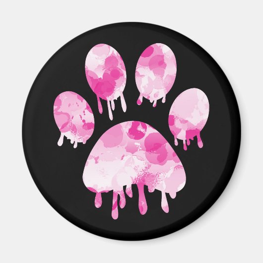Afdrukken Paw Magneet (Voorkant)