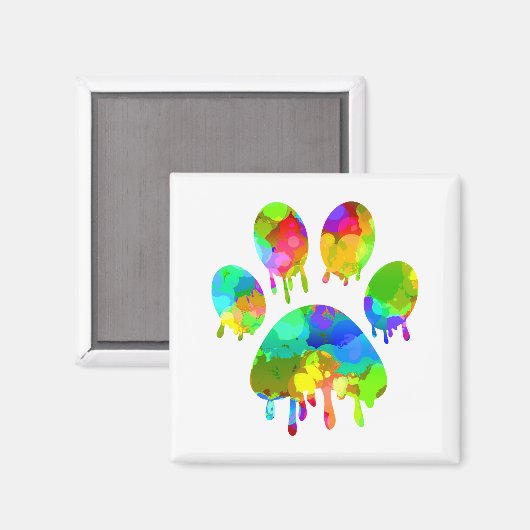 Afdrukken Paw Magneet (Voorkant / Achterkant)