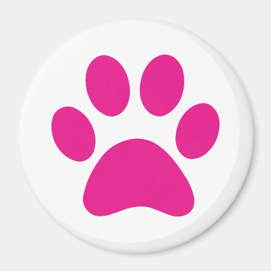 Afdrukken Paw Magneet (Voorkant)