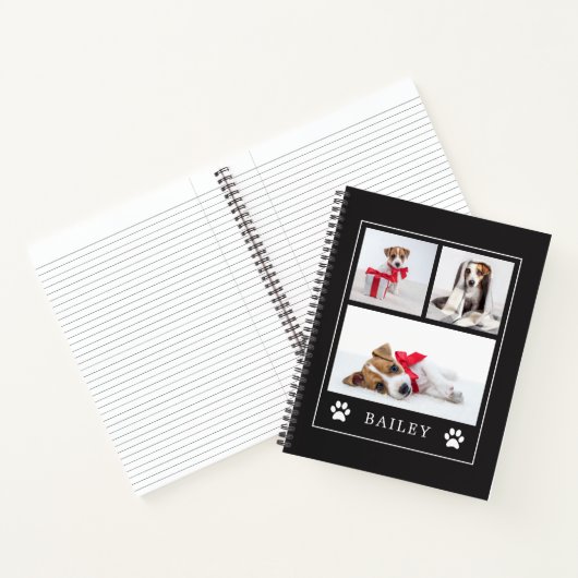 Afdrukken Paw | Multifoto Pet Dog of Puppy Notitieboek (Binnen)