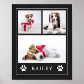 Afdrukken Paw | Multifoto Pet Dog of Puppy Poster (Voorkant)