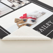 Afdrukken Paw | Multifoto Pet Dog of Puppy Sherpa Deken (3/4)