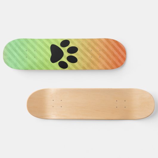 Afdrukken Paw Persoonlijk Skateboard (Horizontaal)