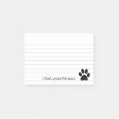 Afdrukken Paw Post-it® Notes (Voorkant)