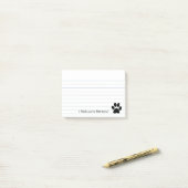 Afdrukken Paw Post-it® Notes (Op bureau)