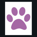 Afdrukken Paw Poster<br><div class="desc">Fun Paw-afdrukontwerp voor dierenvrienden!</div>