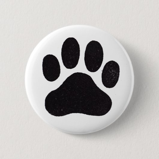 Afdrukken Paw Ronde Button 5,7 Cm (Voorkant)