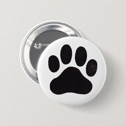 Afdrukken Paw Ronde Button 5,7 Cm (Voorkant /achterkant)
