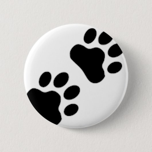 Afdrukken Paw Ronde Button 5,7 Cm (Voorkant)