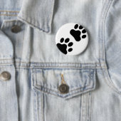 Afdrukken Paw Ronde Button 5,7 Cm (In situ)
