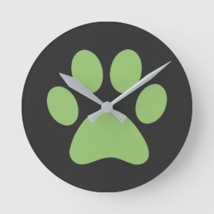 Afdrukken Paw    Ronde Klok