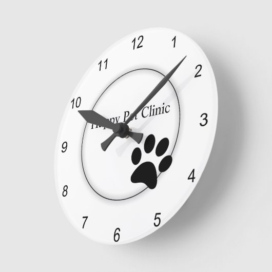 Afdrukken Paw Ronde Klok (Hoek)