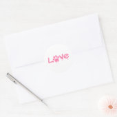Afdrukken Paw Ronde Sticker (Envelop)