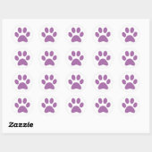 Afdrukken Paw Ronde Sticker (Vel)