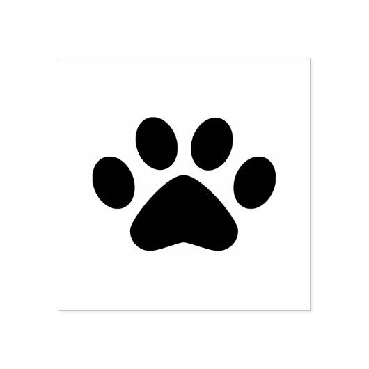 Afdrukken Paw Rubberstempel (Afrduk)