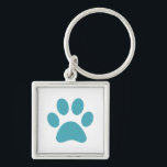 Afdrukken Paw Sleutelhanger<br><div class="desc">Fun Paw-afdrukontwerp voor dierenvrienden!</div>