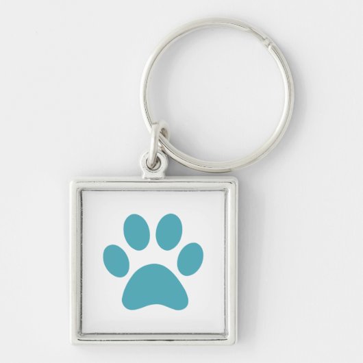 Afdrukken Paw Sleutelhanger (Voorkant)