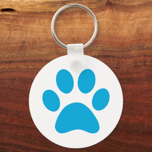 Afdrukken Paw Sleutelhanger (Achterkant)