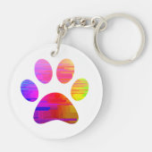 Afdrukken Paw Sleutelhanger (Achterkant)