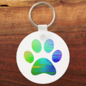 Afdrukken Paw Sleutelhanger (Achterkant)