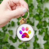 Afdrukken Paw Sleutelhanger (Hand)