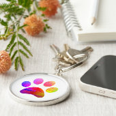 Afdrukken Paw Sleutelhanger (Zijkant)