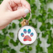 Afdrukken Paw Sleutelhanger (Hand)