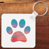 Afdrukken Paw Sleutelhanger (Achterkant)