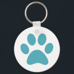 Afdrukken Paw Sleutelhanger<br><div class="desc">Fun Paw-afdrukontwerp voor dierenvrienden!</div>