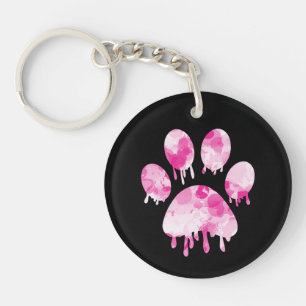 Afdrukken Paw Sleutelhanger