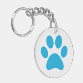 Afdrukken Paw Sleutelhanger (Voorkant Links)