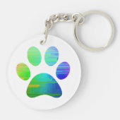 Afdrukken Paw Sleutelhanger (Achterkant)