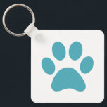 Afdrukken Paw Sleutelhanger<br><div class="desc">Fun Paw-afdrukontwerp voor dierenvrienden!</div>