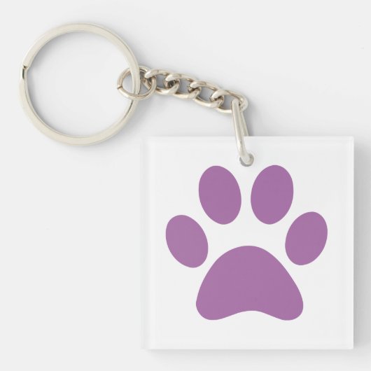 Afdrukken Paw Sleutelhanger (Voorkant)