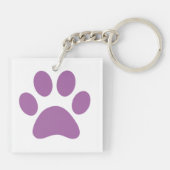 Afdrukken Paw Sleutelhanger (Achterkant)