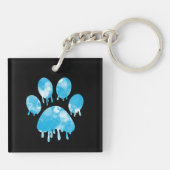 Afdrukken Paw Sleutelhanger (Achterkant)
