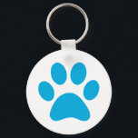 Afdrukken Paw Sleutelhanger<br><div class="desc">Fun Paw-afdrukontwerp voor dierenvrienden!</div>