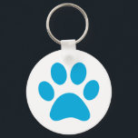 Afdrukken Paw Sleutelhanger<br><div class="desc">Fun Paw-afdrukontwerp voor dierenvrienden!</div>