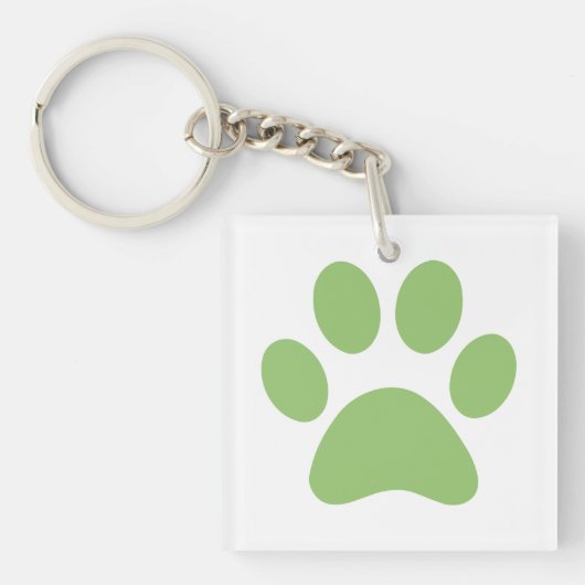 Afdrukken Paw Sleutelhanger (Voorkant)