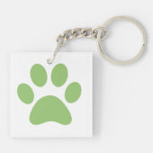 Afdrukken Paw Sleutelhanger (Achterkant)