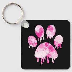 Afdrukken Paw Sleutelhanger