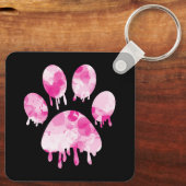 Afdrukken Paw Sleutelhanger (Achterkant)